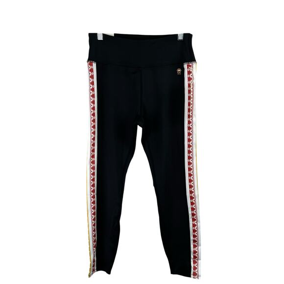 C&C California Black Southwestern High Waist Cropped Workout Leggings Medium NWT - Picture 1 of 12